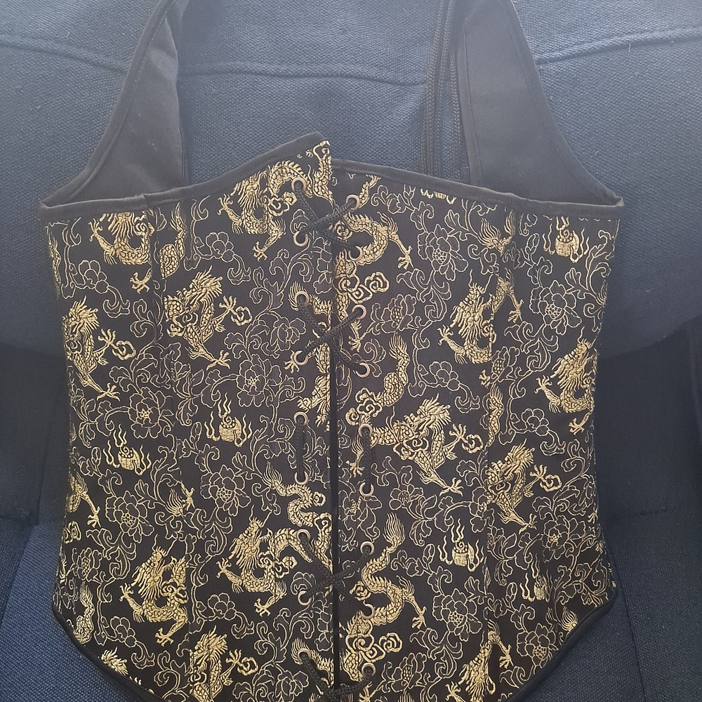 Black and Gold Dragon Corset